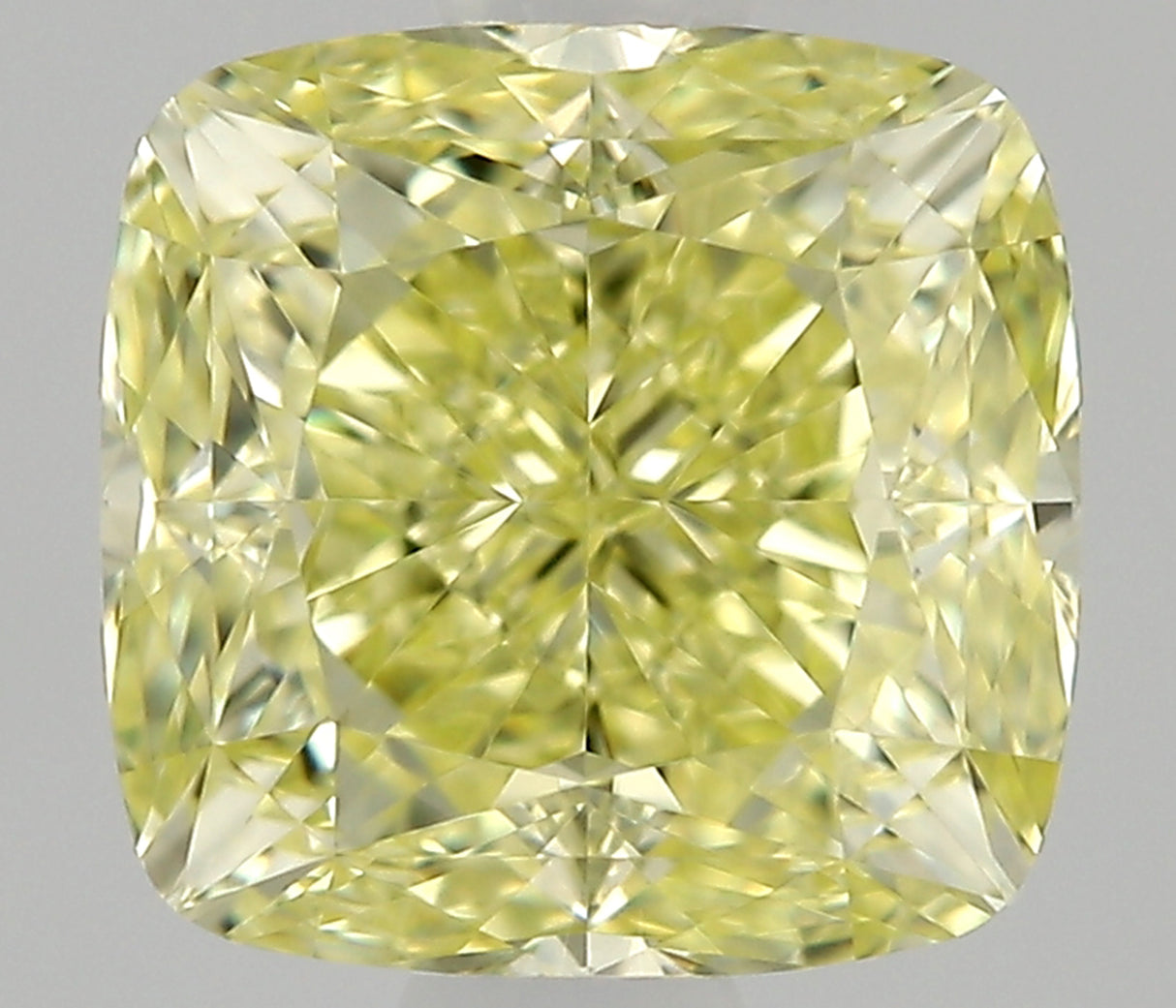 0.91 carat Cushion diamond  Yellow VVS1 Excellent