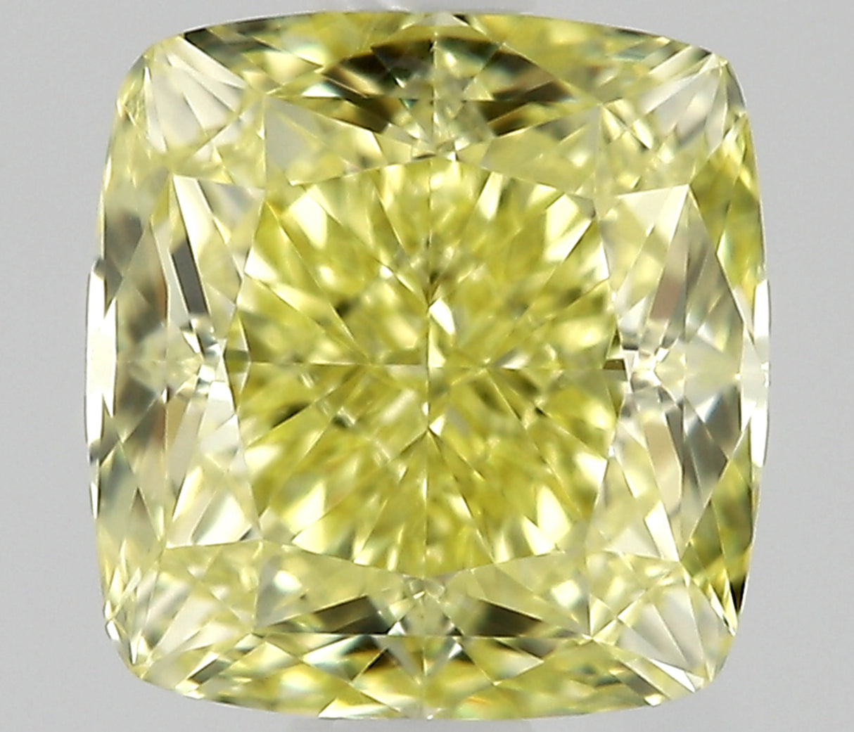 1.00 carat Cushion diamond  Yellow VS1 Excellent