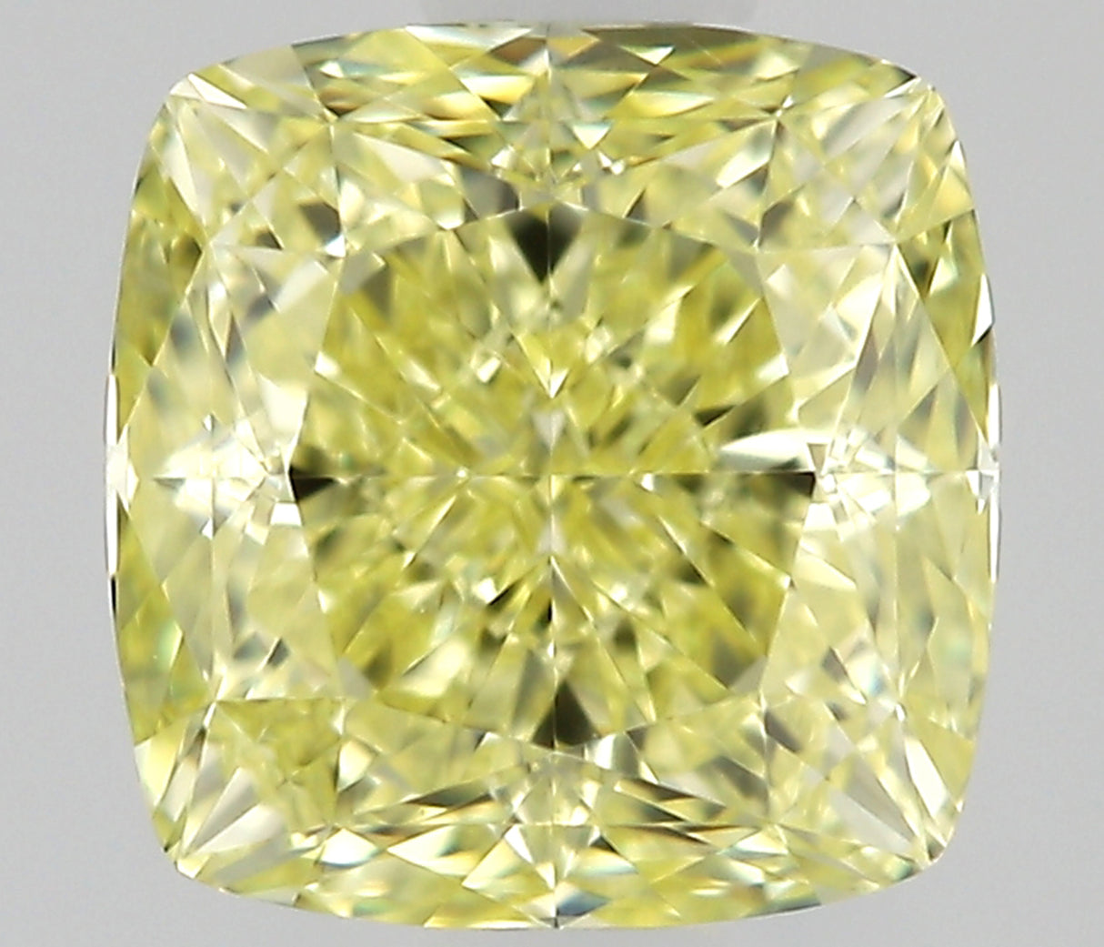 0.80 carat Cushion diamond  Yellow VVS1 Excellent