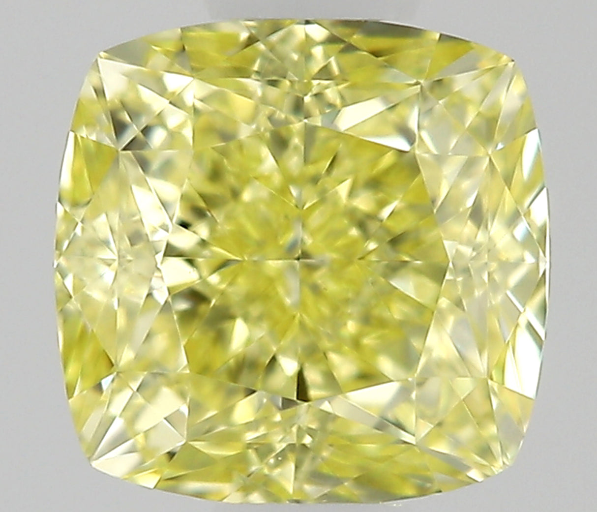 0.51 carat Cushion diamond  Yellow VS1 Excellent