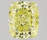 0.51 carat Cushion diamond  Yellow VS1 Excellent