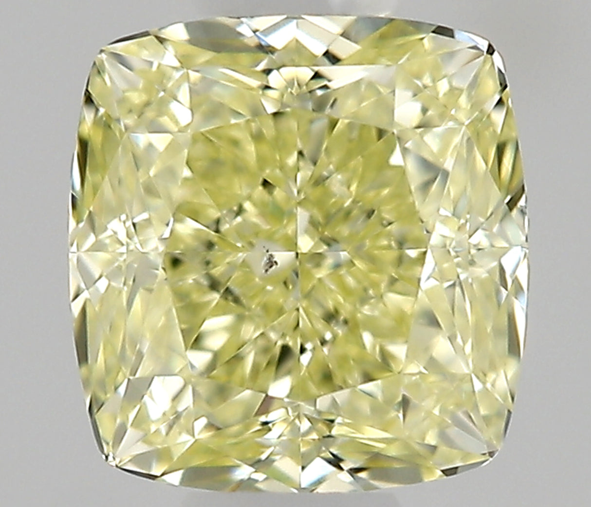 0.50 carat Cushion diamond  Yellow SI1 Excellent