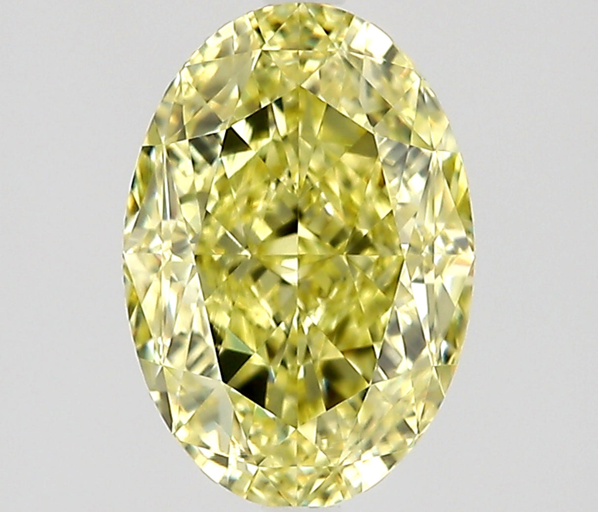 1.57 carat Oval diamond  Yellow VVS1 Excellent