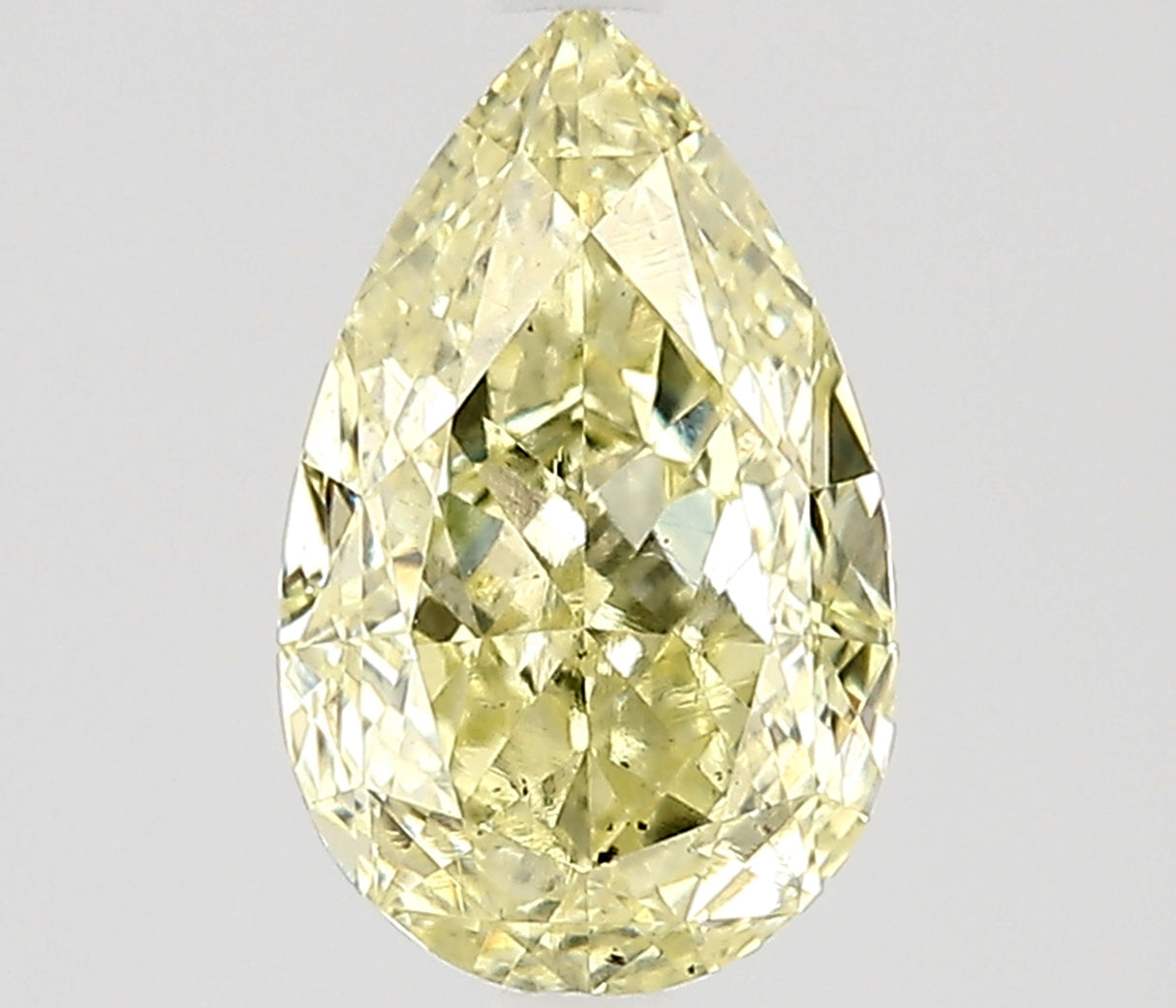 0.64 carat Pear diamond  Yellow SI1 Excellent