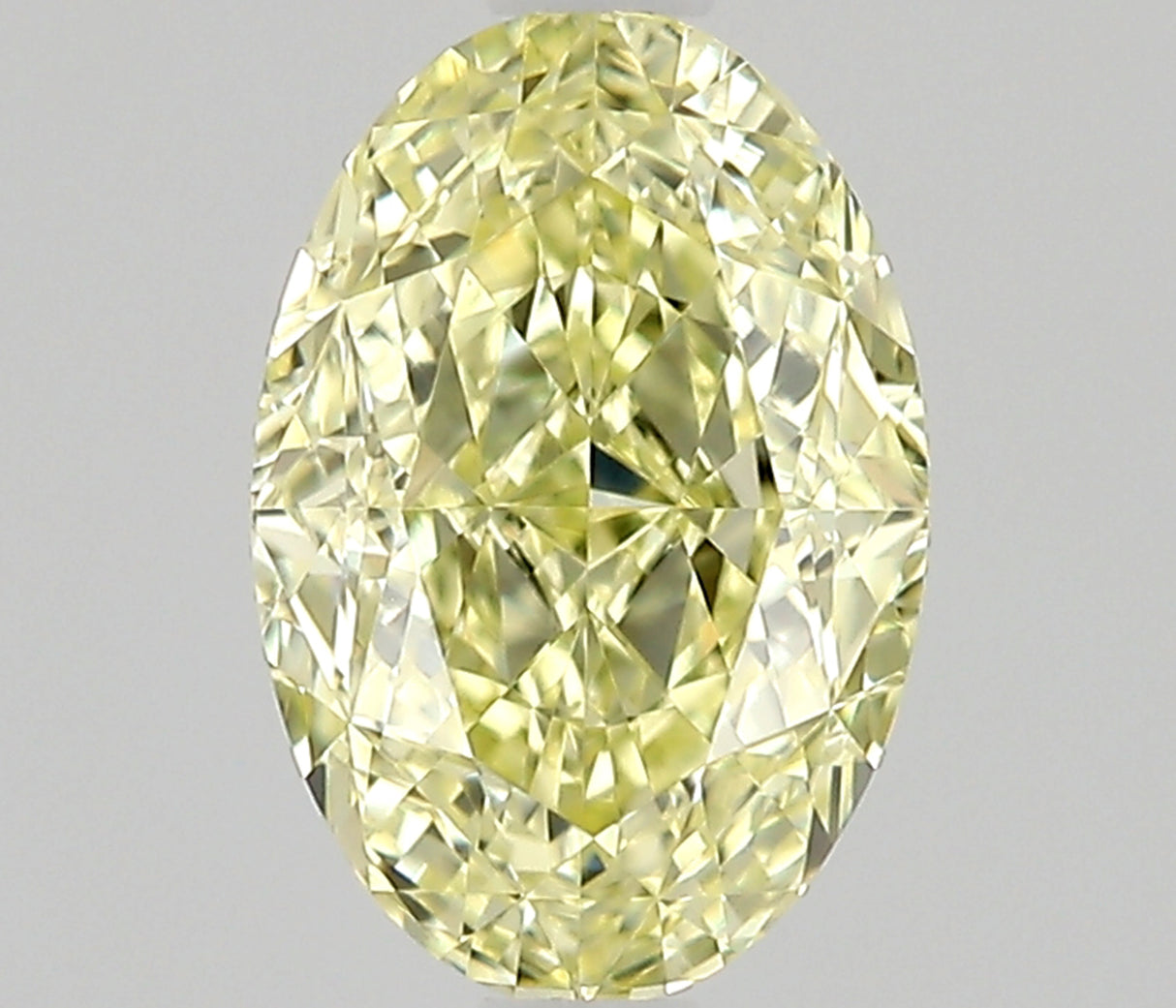 0.55 carat Oval diamond  Yellow VVS1 Excellent
