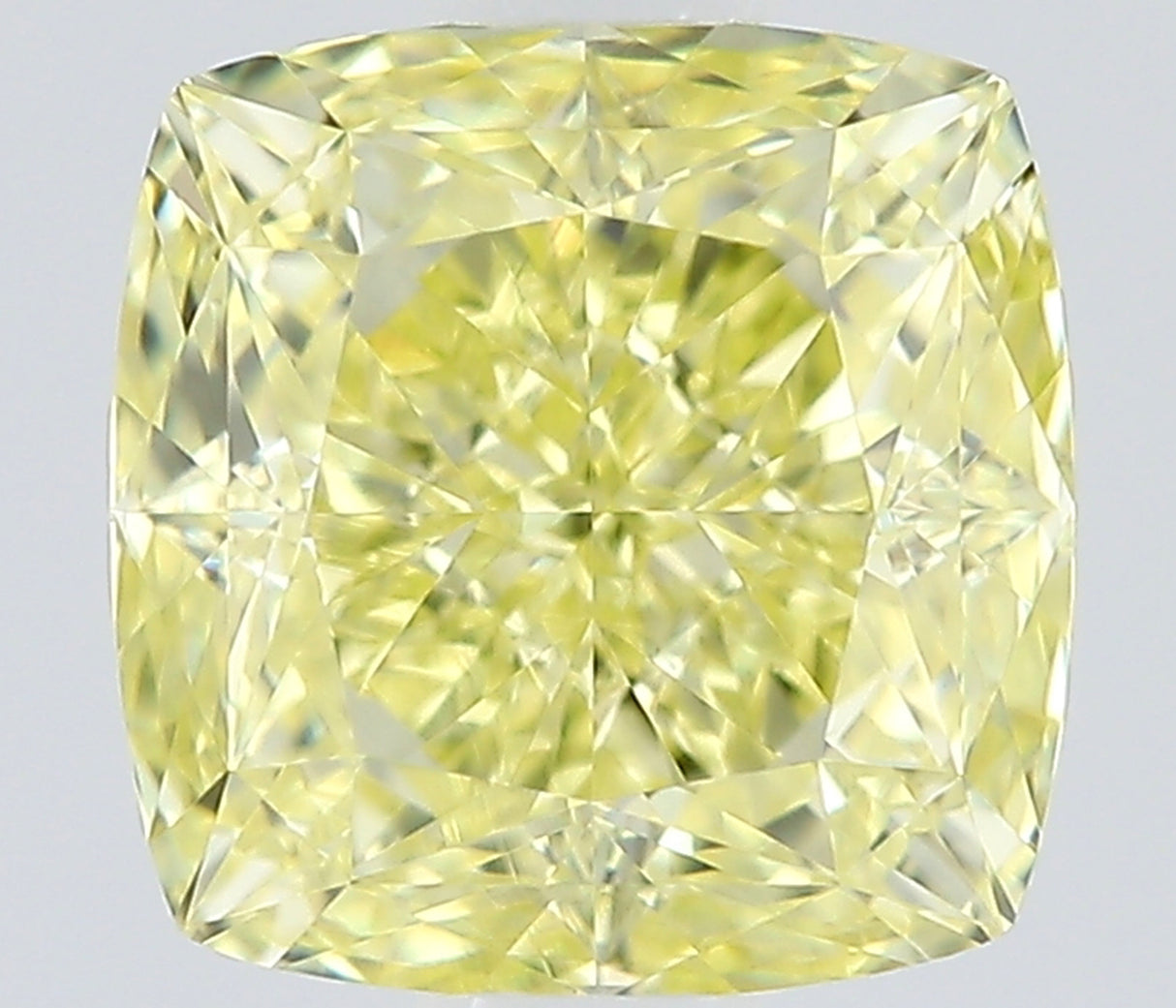 0.87 carat Cushion diamond  Yellow IF Excellent