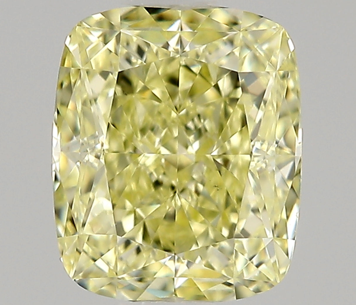 0.82 carat Cushion diamond  Yellow VS1 Excellent