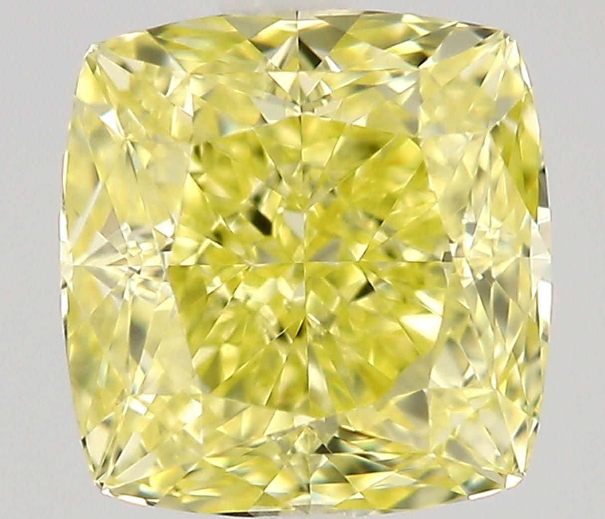 0.50 carat Cushion diamond  Yellow VVS2 Excellent