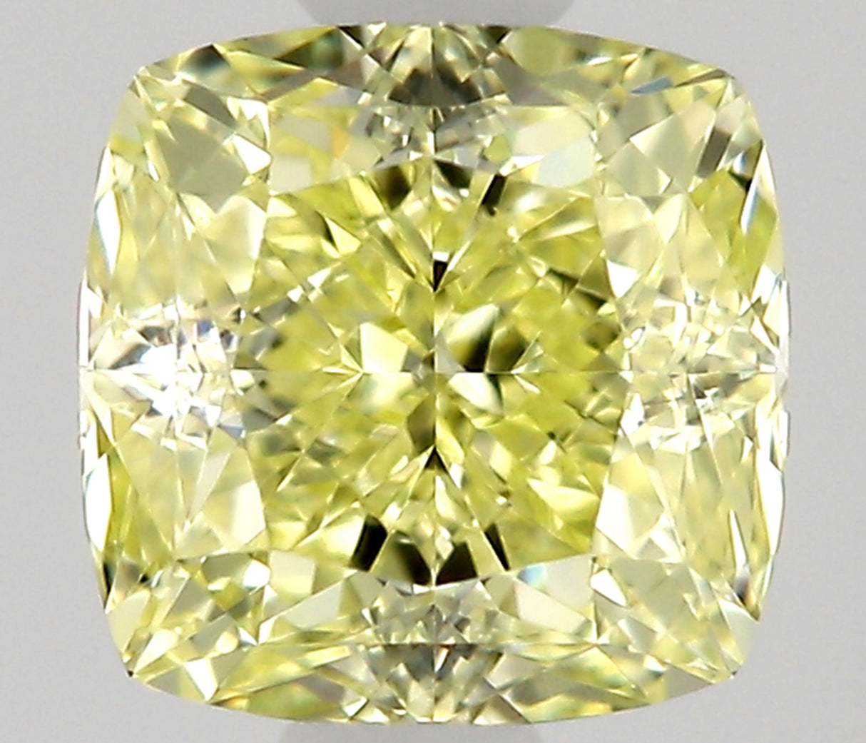 0.50 carat Cushion diamond  Yellow VVS1 Excellent