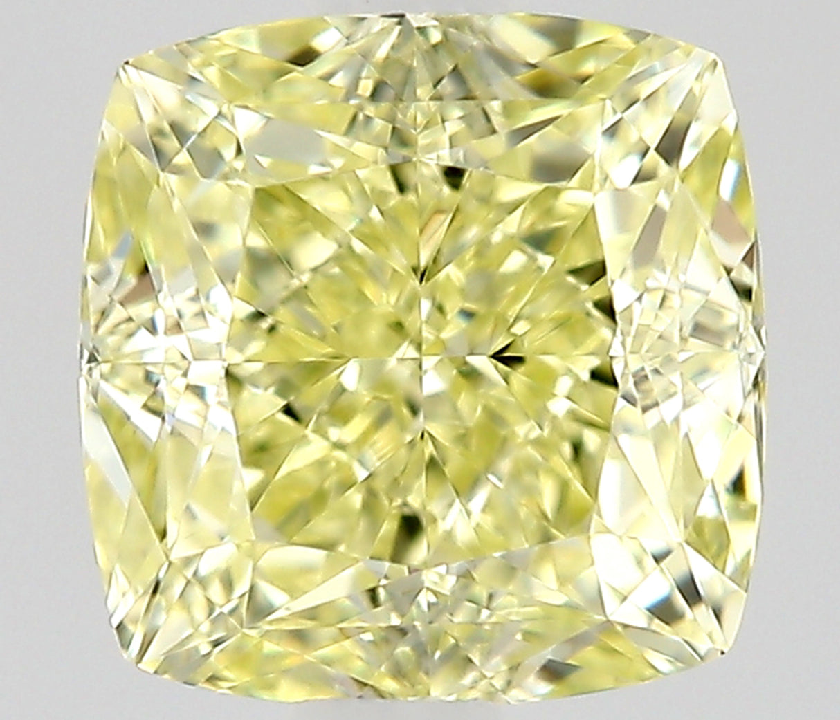 0.50 carat Cushion diamond  Yellow VVS2 Excellent