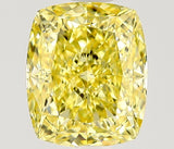 1.09 carat Cushion diamond  Yellow VVS2 Excellent
