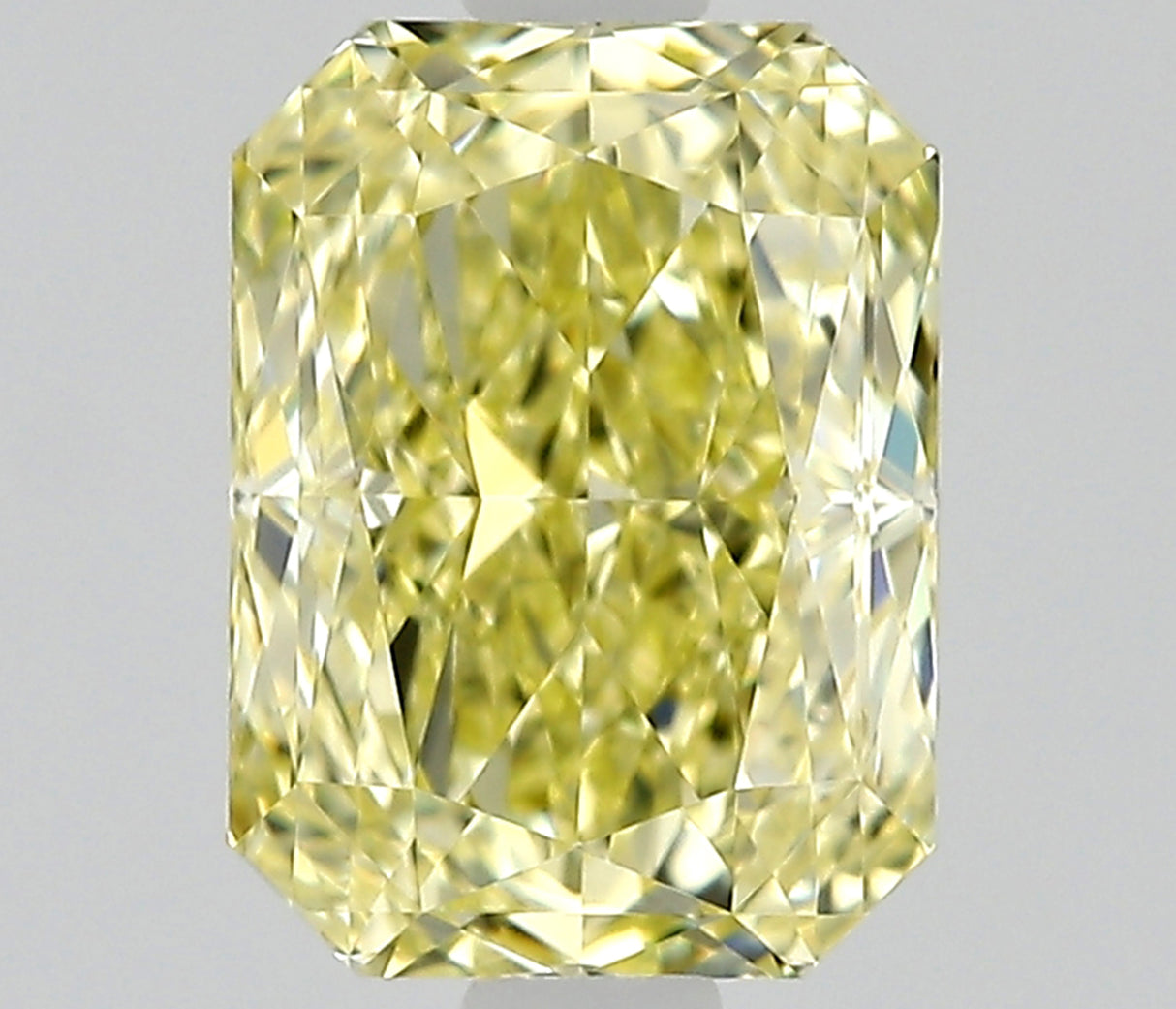 0.91 carat Radiant diamond  Yellow IF Excellent
