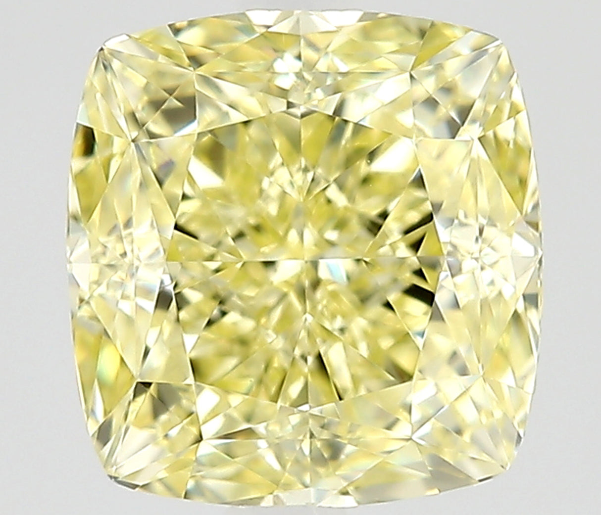 1.00 carat Cushion diamond  Yellow VVS1 Excellent