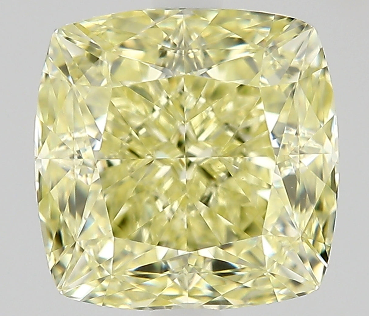 1.38 carat Cushion diamond  Yellow VS1 Excellent