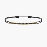 Black Diamond Bar Cord Bracelet