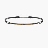 Black Diamond Bar Cord Bracelet