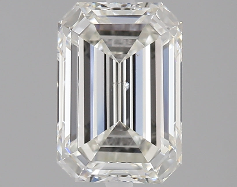 2.01 carat Emerald diamond H SI2 