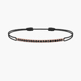 Black Diamond Bar Cord Bracelet