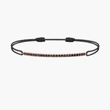 Black Diamond Bar Cord Bracelet