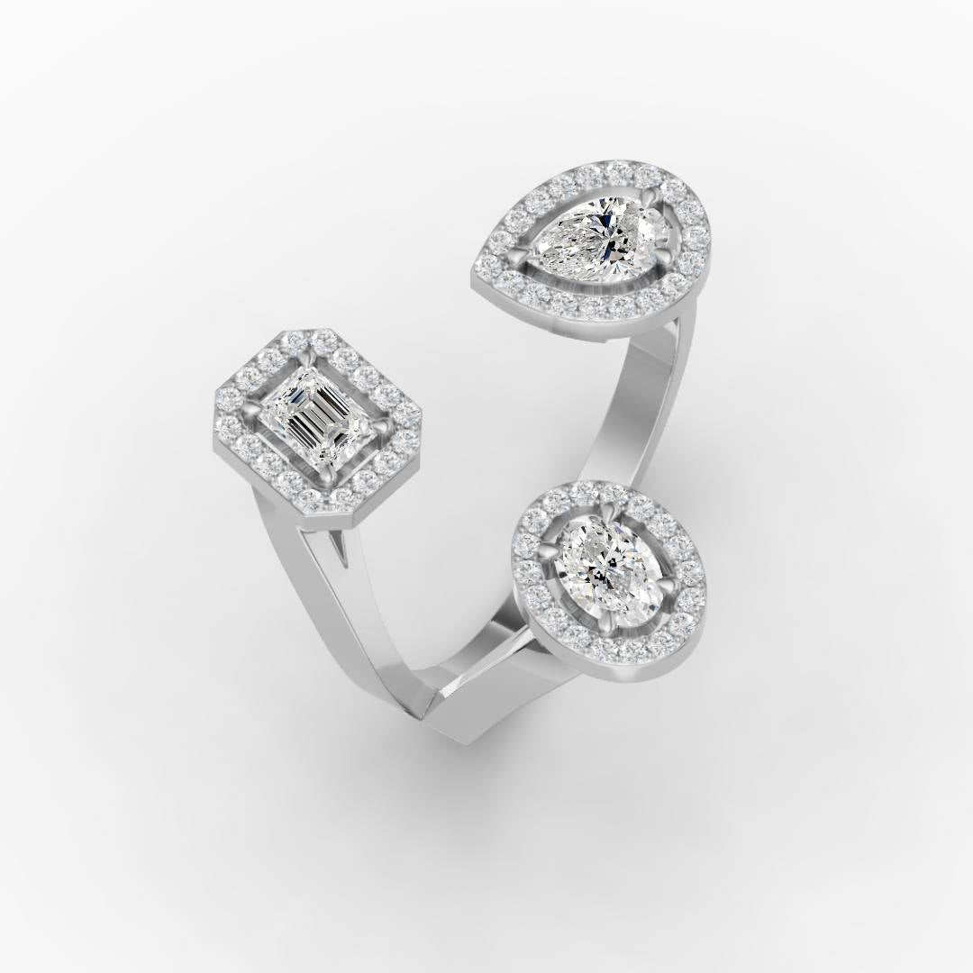 18K White Gold, 14K White Gold