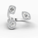 18K White Gold, 14K White Gold