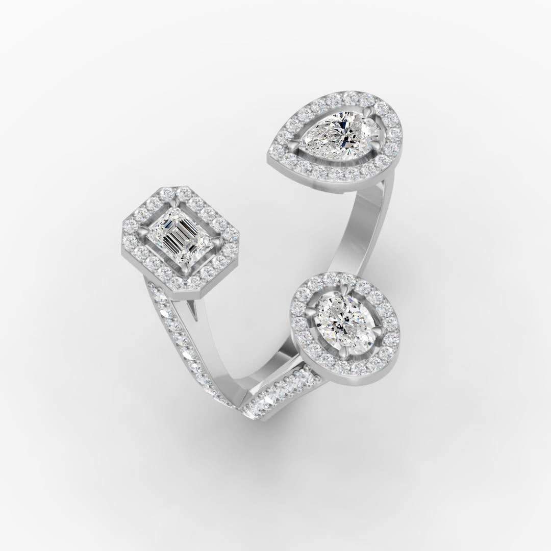 18K White Gold, 14K White Gold