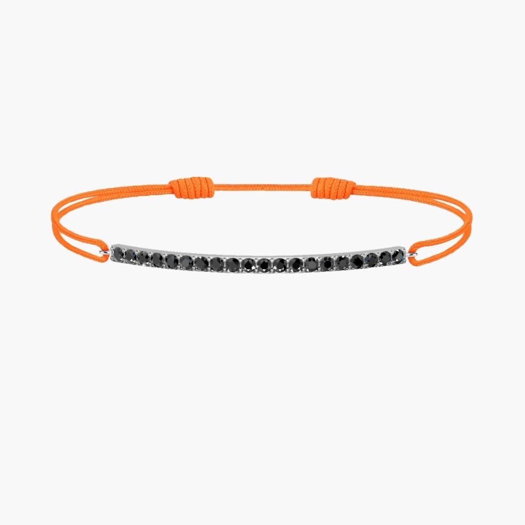 Black Diamond Bar Cord Bracelet