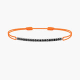 Black Diamond Bar Cord Bracelet