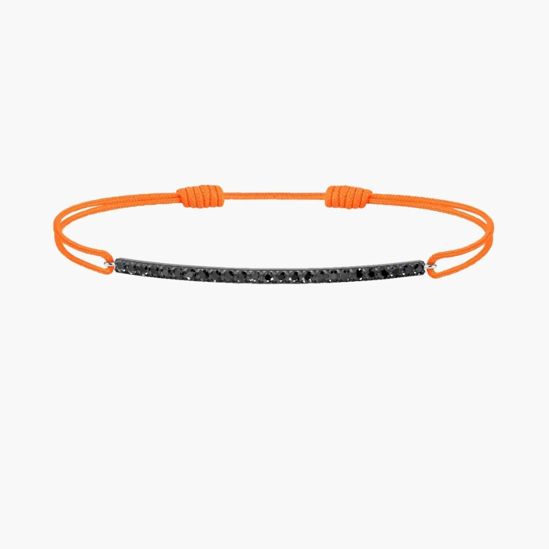 Black Diamond Bar Cord Bracelet
