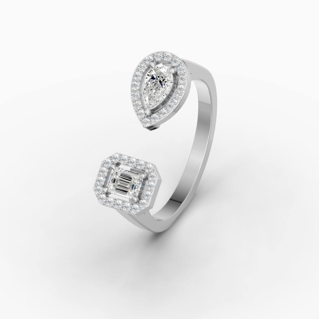 18K White Gold, 14K White Gold