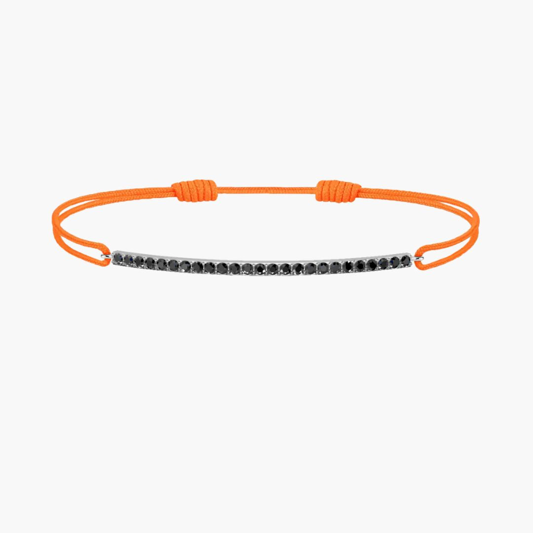 Black Diamond Bar Cord Bracelet