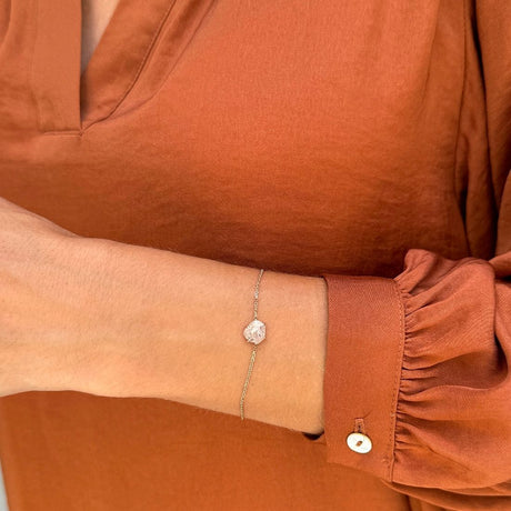 Natural Rough Diamond 1.51 carat - Rose gold Bracelet