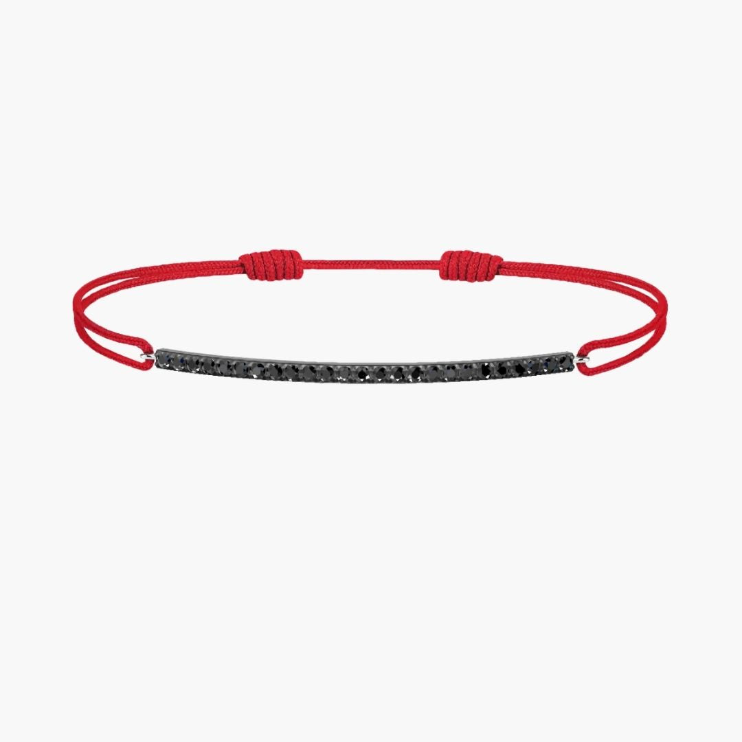 Black Diamond Bar Cord Bracelet