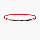 Black Diamond Bar Cord Bracelet