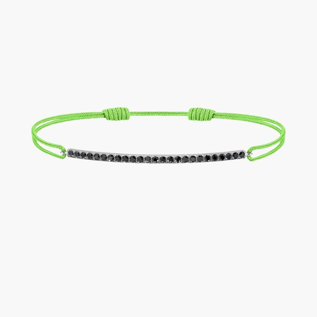 Black Diamond Bar Cord Bracelet
