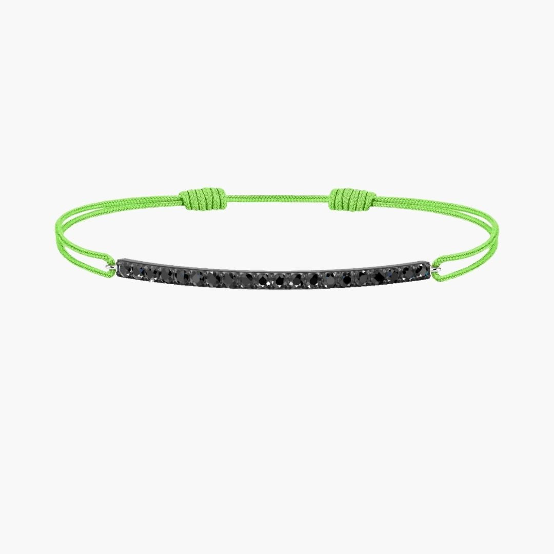 Black Diamond Bar Cord Bracelet