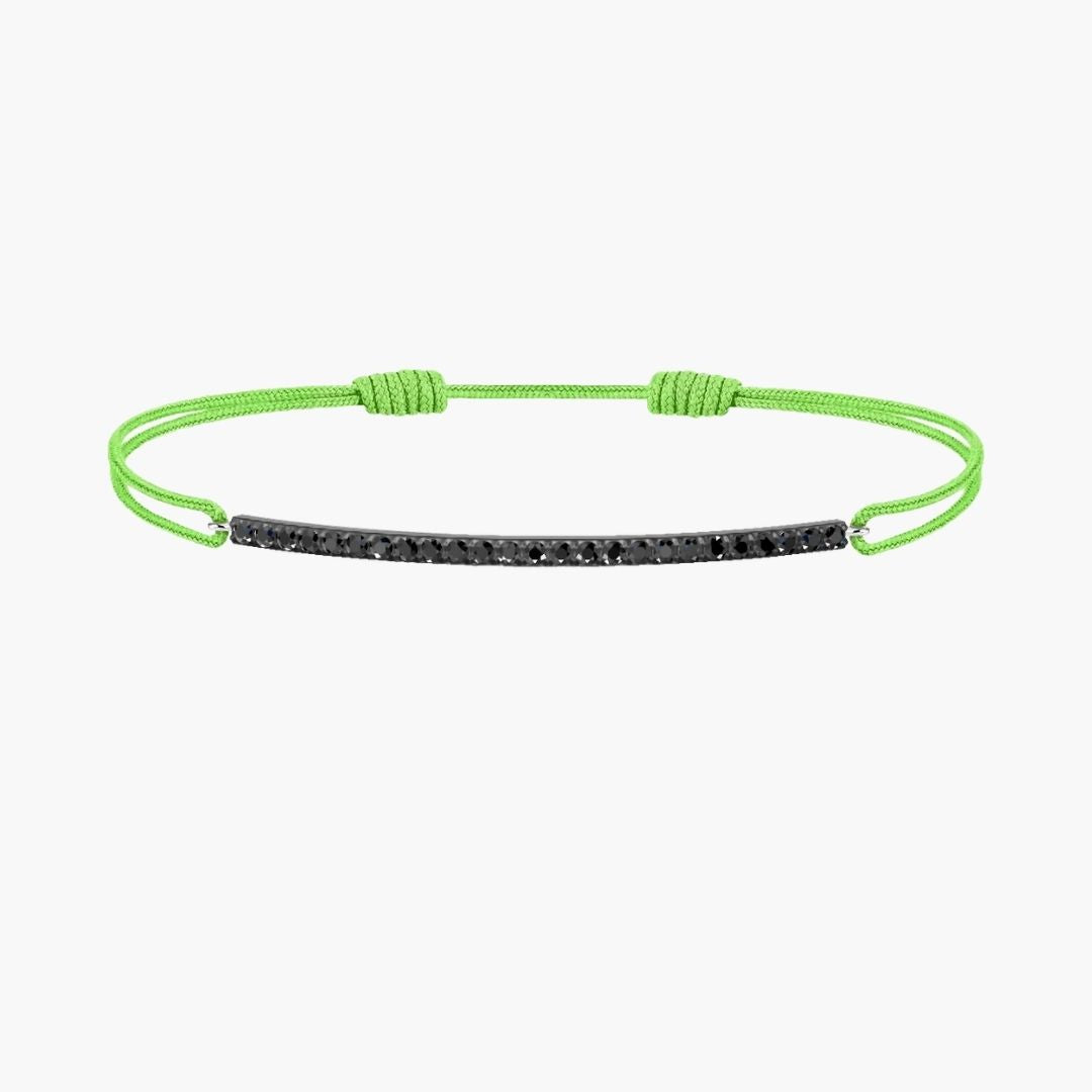 Black Diamond Bar Cord Bracelet