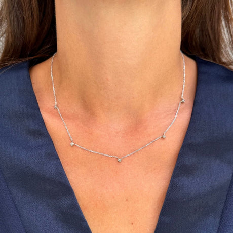 Natural Rough Diamond 0.41 carat - White gold Necklace