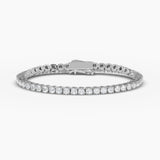 Round-Cut Diamond Tennis Bracelet