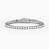 Round-Cut Diamond Tennis Bracelet