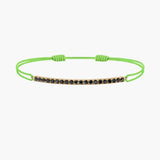 Black Diamond Bar Cord Bracelet