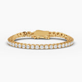 Round-Cut Diamond Tennis Bracelet