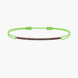 Black Diamond Bar Cord Bracelet