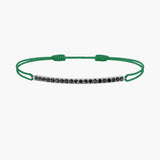 Black Diamond Bar Cord Bracelet