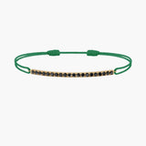 Black Diamond Bar Cord Bracelet