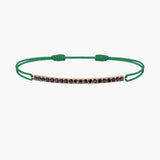 Black Diamond Bar Cord Bracelet