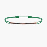 Black Diamond Bar Cord Bracelet