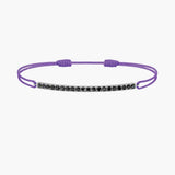 Black Diamond Bar Cord Bracelet