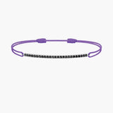 Black Diamond Bar Cord Bracelet