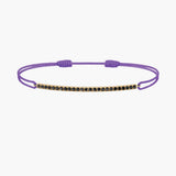 Black Diamond Bar Cord Bracelet